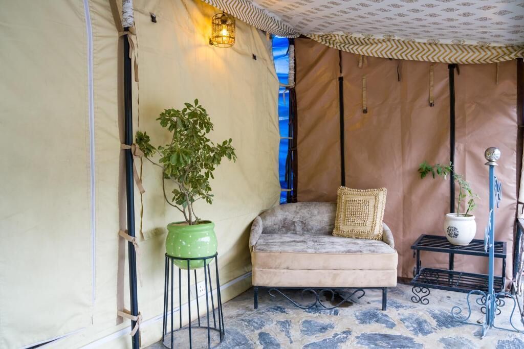 Classic-Zelt, Blick auf den Innenhof | Innenbereich