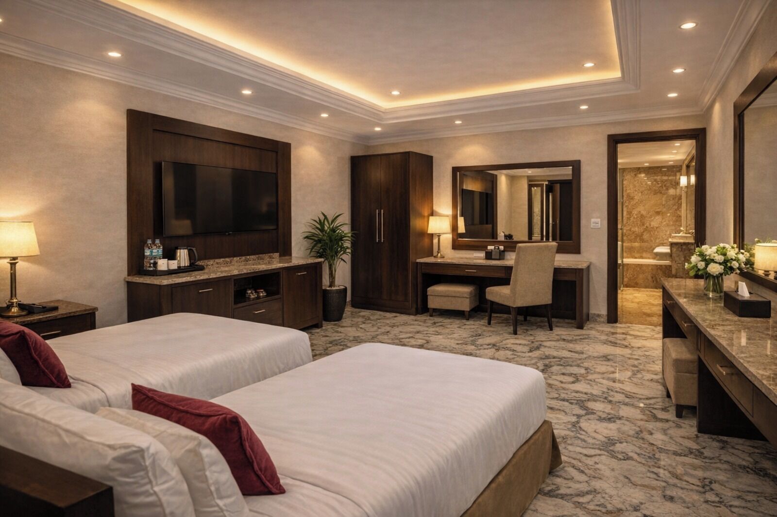 Kamar Double atau Twin Deluks, pemandangan kota