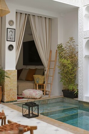 Outdoor pool - Riad Larbi Khalis Room Casablanca (Marrakesh)
