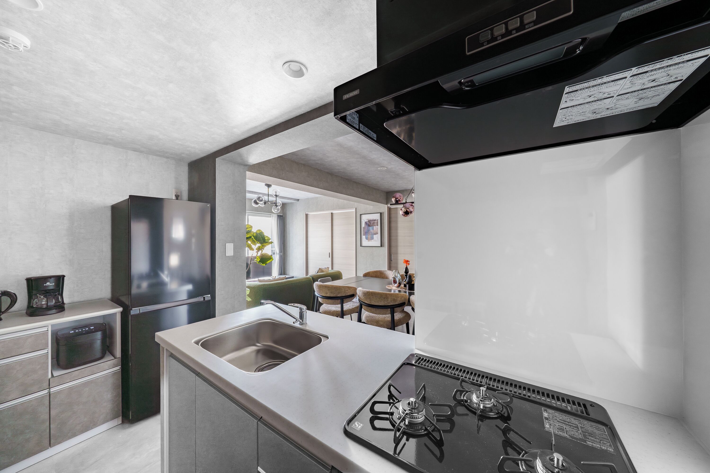 Apartment | Private kitchen | Fridge, microwave, stovetop, rice cooker