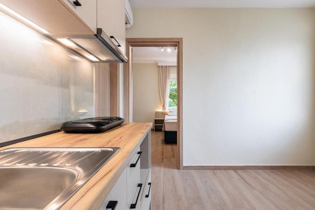 Apartment, Patio, Courtyard View | Private kitchen