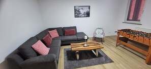 Living area - MHQ vacation apartment in a historic half-timbered house with terrace in Waiblingen (Waiblingen)