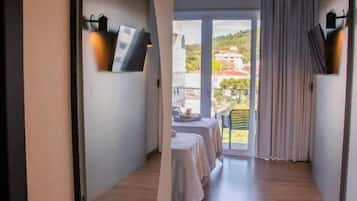 Doppia Luxury, balcone, vista città | Interni