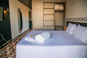 Suite, balcon, vue ville