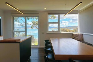Dining - Ocean View Holiday Home - Easy Access to Hobart (Midway Point)