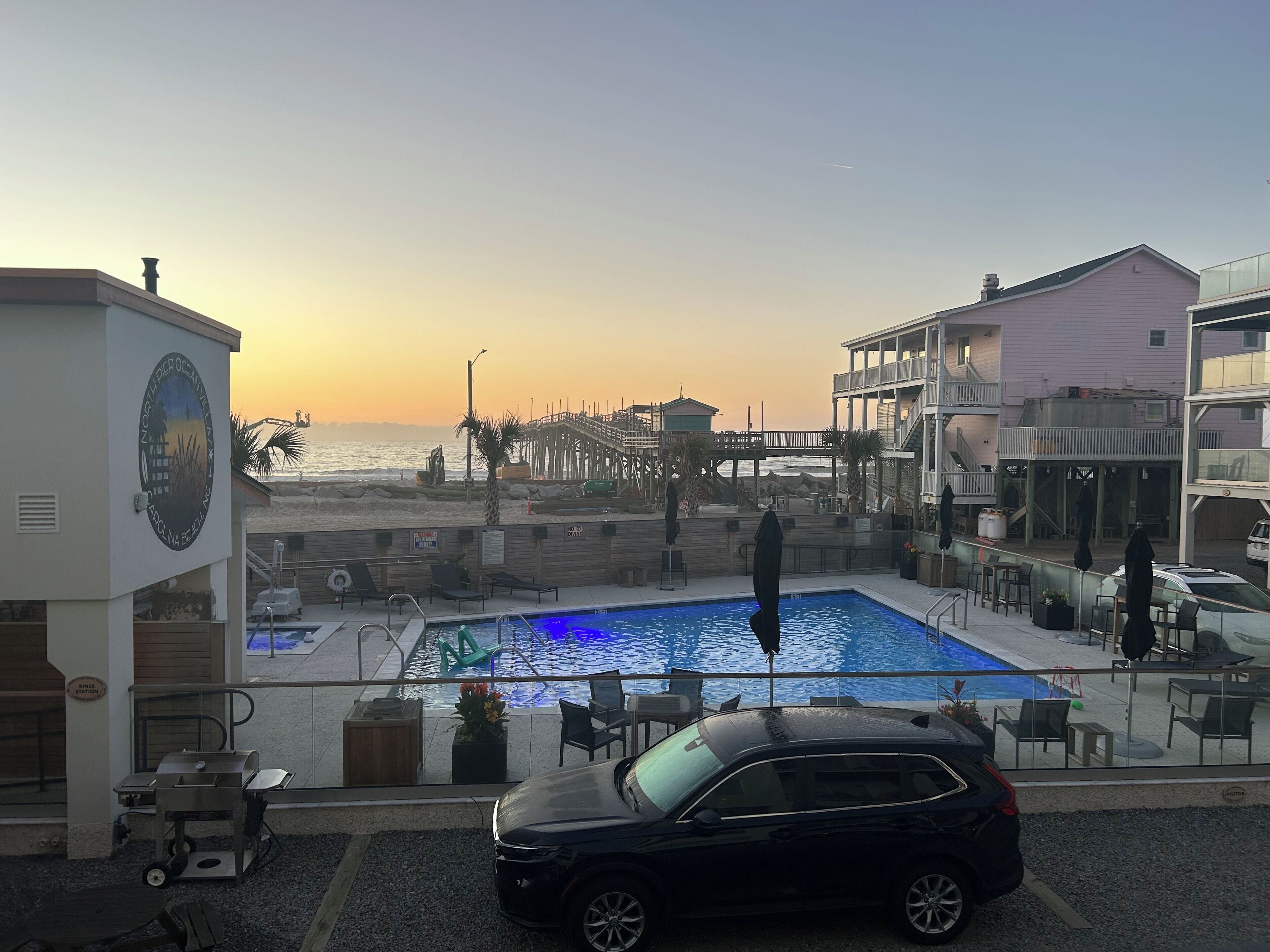 Piscine extérieure, piscine chauffée