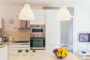 Fridge, cookware/dishes/utensils - Perfect Location, Duplex 2BR Apartment (Sliema)