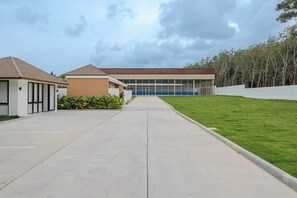 Villa, 3 Bedrooms, Accessible, Smoking | Property grounds - New Pool Villa With Fitness and Tennis Court (Thep Krasattri)
