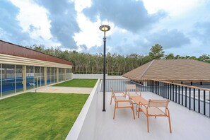 Villa, 3 Bedrooms, Accessible, Smoking | Outdoor dining - New Pool Villa With Fitness and Tennis Court (Thep Krasattri)