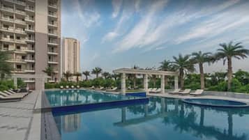 Apartamento, 2 quartos, para fumantes, sacada | Piscina | Piscina externa