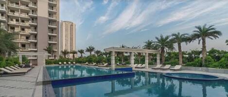 Căn hộ, 2 phòng ngủ, hút thuốc, ban công | Hồ bơi