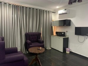 Living area - Nestvier apartment (Abuja)