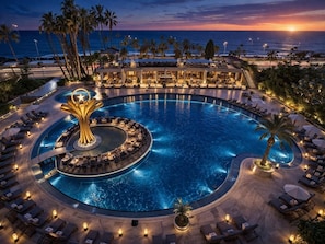 Indoor pool, outdoor pool