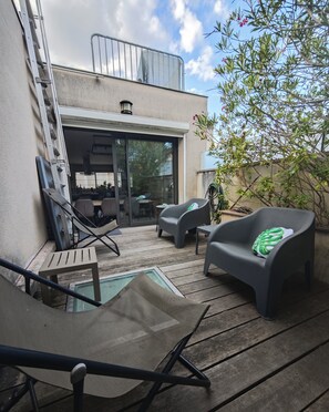 Terrace/patio - Superb 187m² loft near Paris - Sleeps 6 - Perfect for creating memories (Colombes)