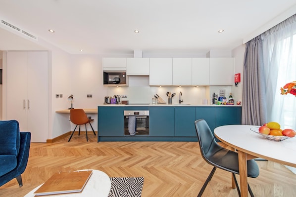 Deluxe-studiolejlighed | Privat køkken