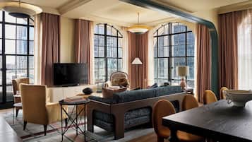 Suite, 1 Schlafzimmer | Bettwäsche aus ägyptischer Baumwolle, hochwertige Bettwaren