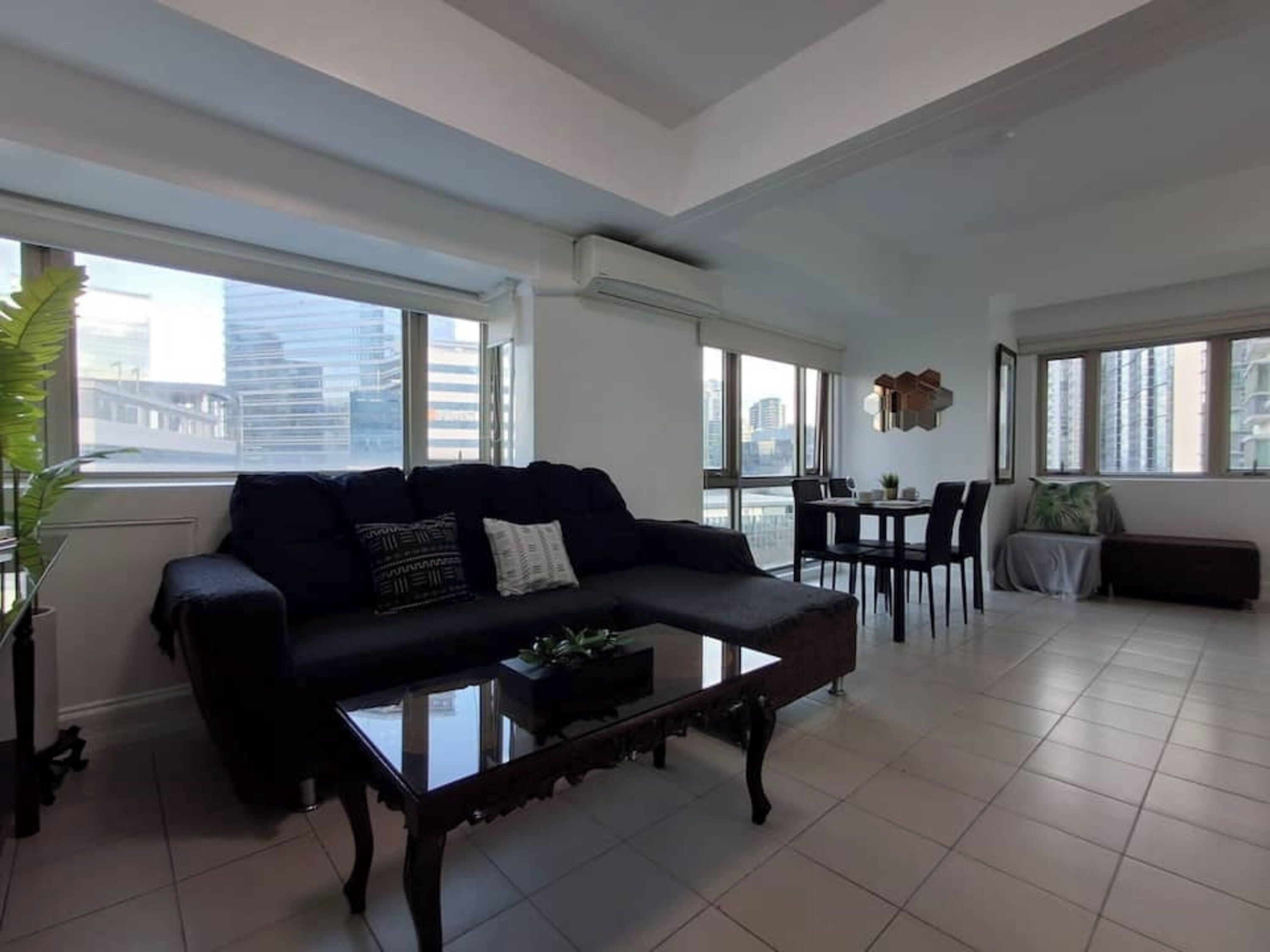 Appart'hôtel Ville, 2 chambres, accès piscine, vue ville | Salle de séjour