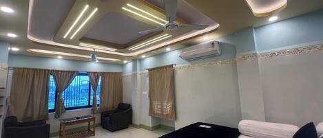 Chambre Double Luxe, patio, vue fleuve