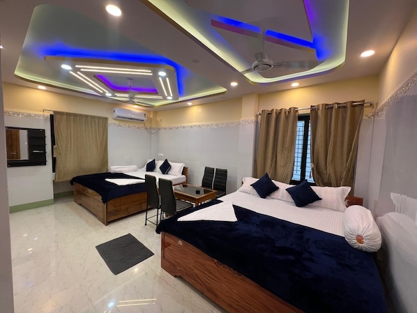 Quarto quádruplo superluxo, varanda, vista para o rio