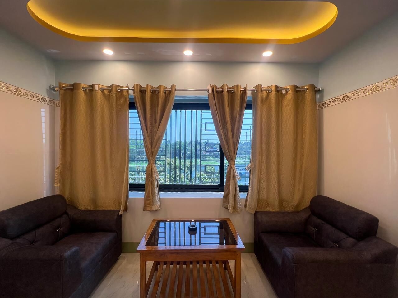 Doppia Luxury, patio, vista fiume | Area soggiorno