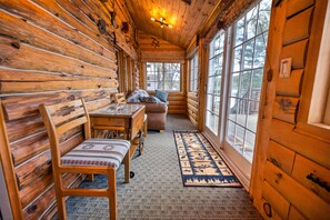 Smart TV, books - Bigfoot Lodge: Lakefront w/ Patio-to-Pier Views & Hunting Access to 600 Acres (Oxford)