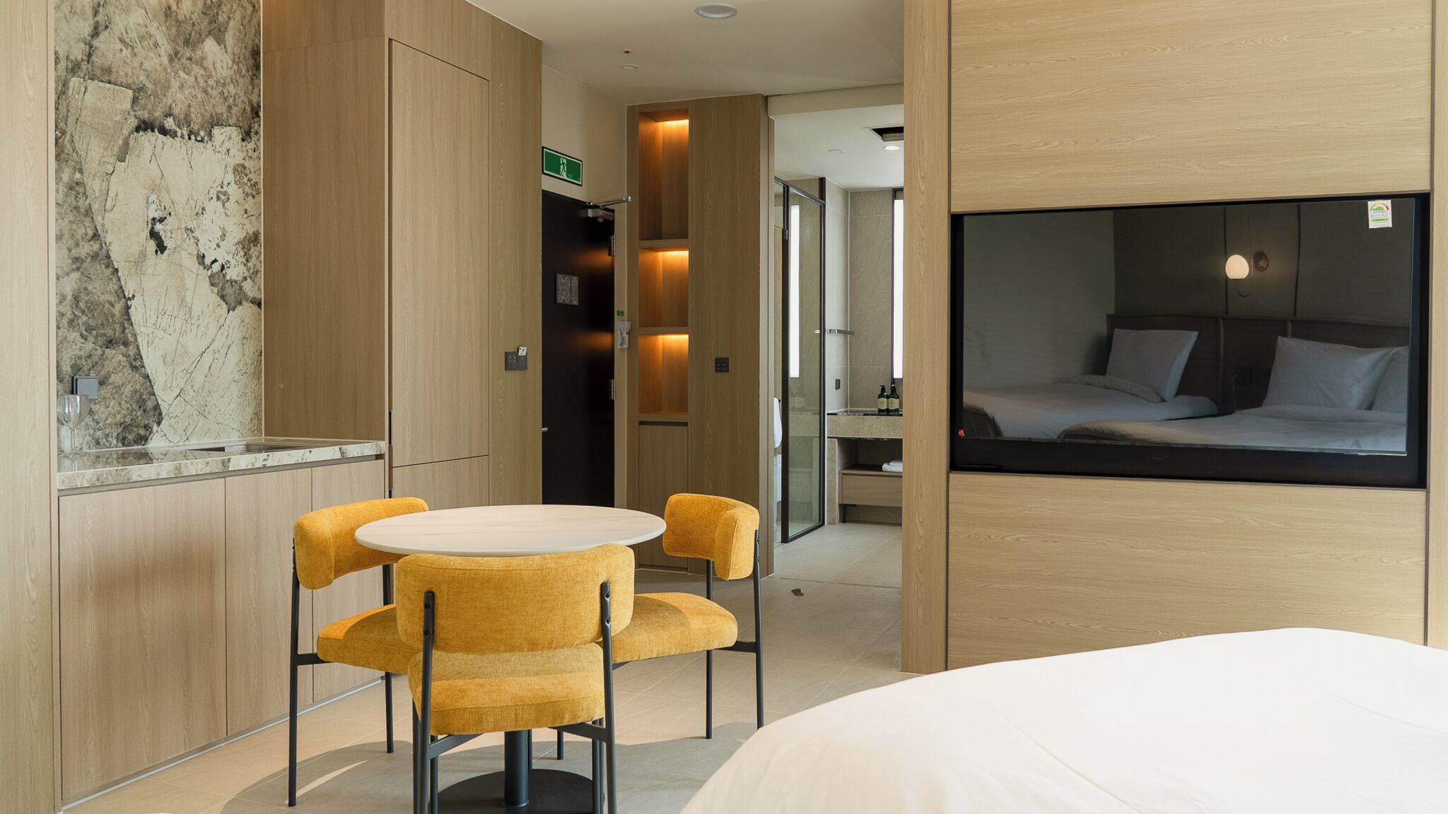 Camera Premier con 2 letti singoli, balcone, vista montagna