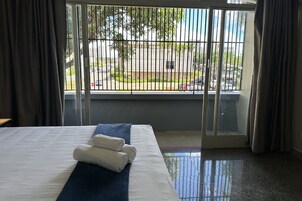 Desk, laptop workspace, free WiFi