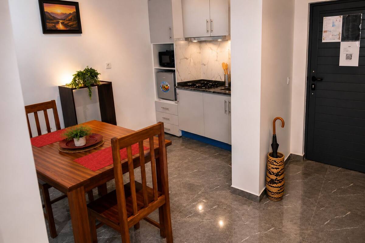 Deluxe-Apartment, Terrasse | Wohnbereich