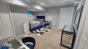 5 habitaciones, tabla de planchar con plancha, wifi y ropa de cama