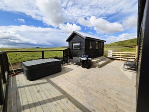 Cabin, 2 Bedrooms, Patio | Terrace/patio - Northern Lights Cabin - Syðribrú (Selfoss)