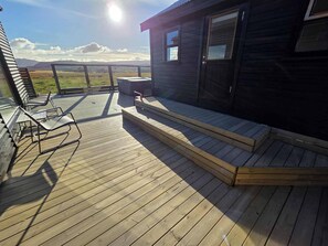 Terrace/patio - Northern Lights Cabin - Syðribrú (Selfoss)