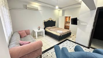 Leilighet, balkong, byutsikt