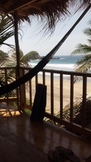 Bungalow, Balcony, Sea View | Beach | On the beach - Casa Acalli Ocean View (San Pedro Pochutla)