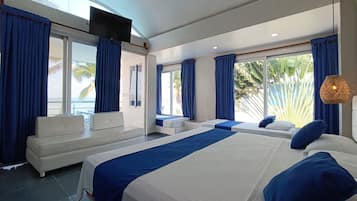 Quadruple Room, Beach View