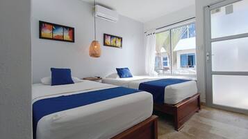 Quarto duplo | Wi-Fi de cortesia, roupa de cama
