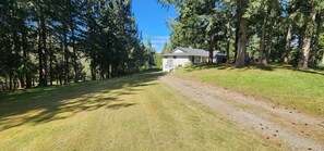Property grounds - Garden level basement suite close to Shawnigan Lake B.C. (Cobble Hill)
