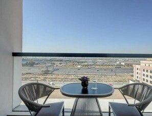 Apartemen Mewah, balkon, pemandangan kota | Pemandangan balkon