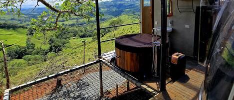 Bungalow Deluxe, vue sur le fleuve | Terrasse/patio