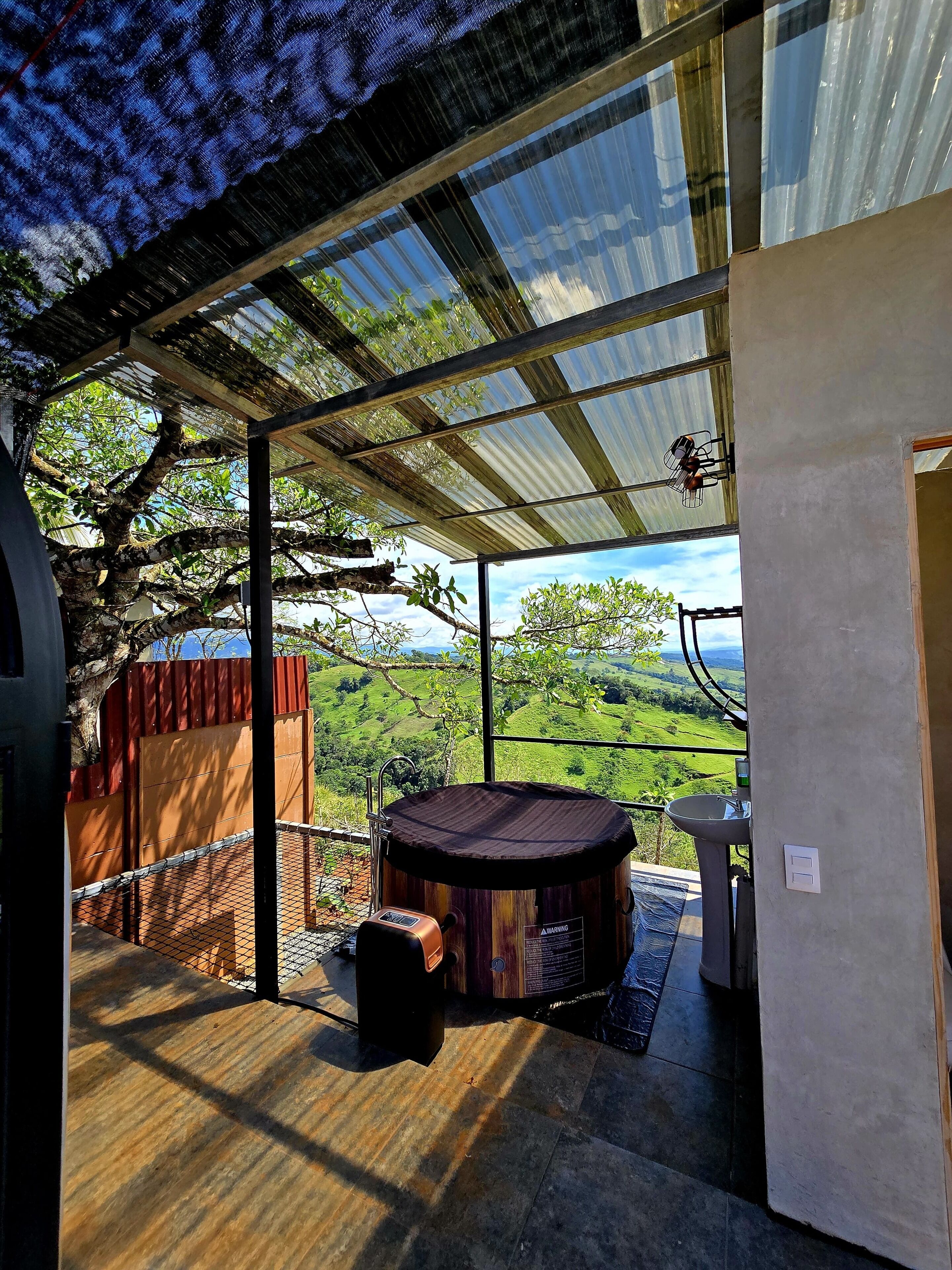 Bungalow Deluxe, vista fiume | Terrazza/patio