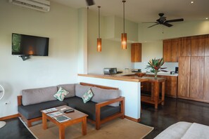 Living area - Sunrise Studio at Taru Rentals Ocean Views (Montezuma)