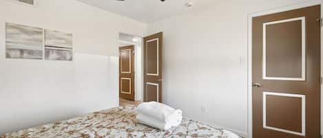 Desk, iron/ironing board, travel crib, free WiFi