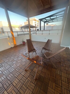Terrace/patio - 3-bedroom house in fantastic Santo Domingo Este with AC (Santo Domingo Este)