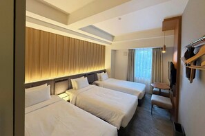 Kamar, 3 Tempat Tidur Twin, pemandangan kota