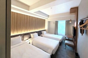 Kamar, 3 Tempat Tidur Twin, pemandangan kota