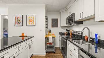 Microwave, oven, stovetop, dishwasher
