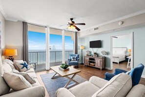 Condo, 1 King Bed with Sofa bed (Tidewater 2309) | Living area - Tidewater 2309 (Panama City Beach)