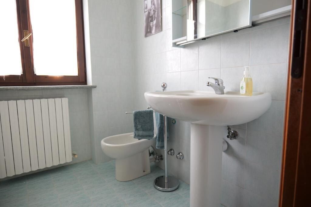 Comfort-Doppelzimmer, Balkon, Gartenblick | Badezimmer