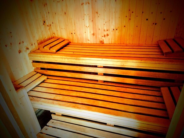 Chambre, 1 chambre, balcon | Sauna