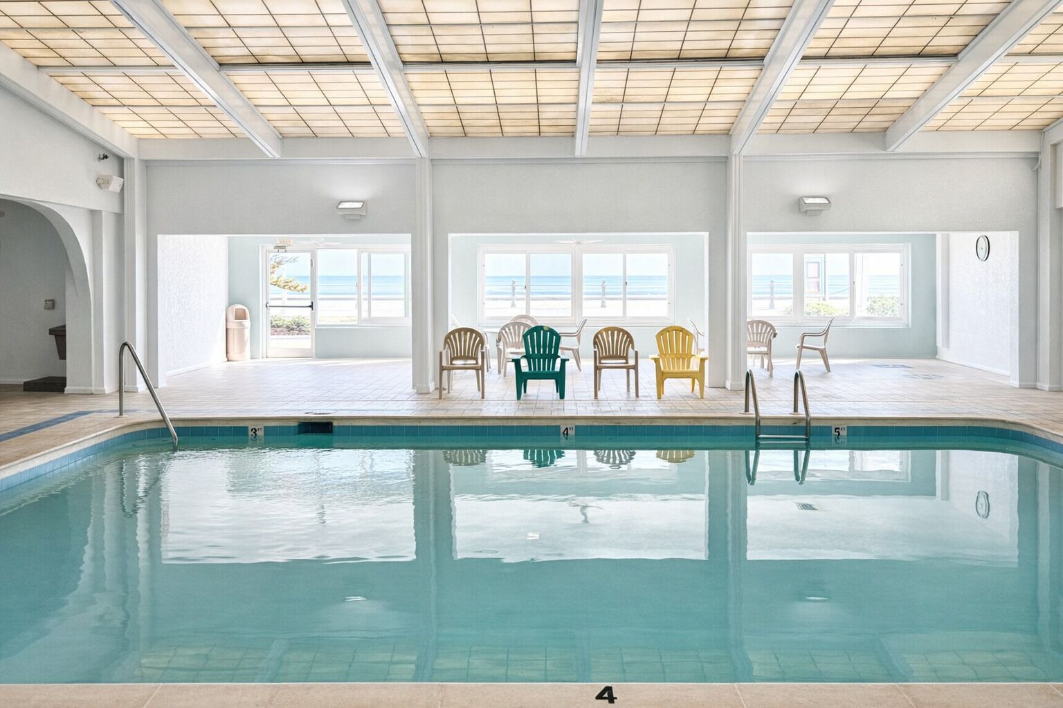 Indoor pool, a heated pool