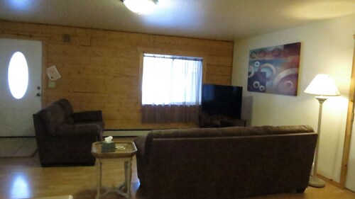 Log 3-Bdr in Moose Creek among the birch and spruce trees